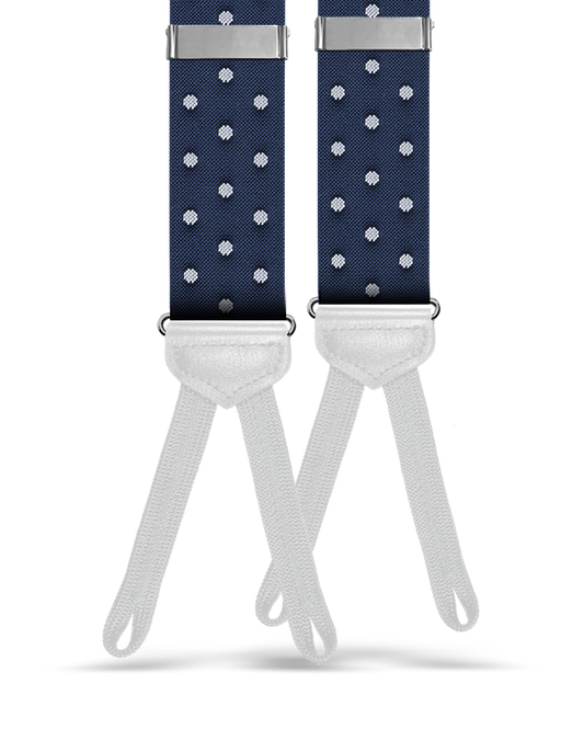 Tibbett Spot Navy Suspenders