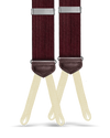 Townsend Silk Suspenders - Burgundy - KK & Jay Supply Co.
