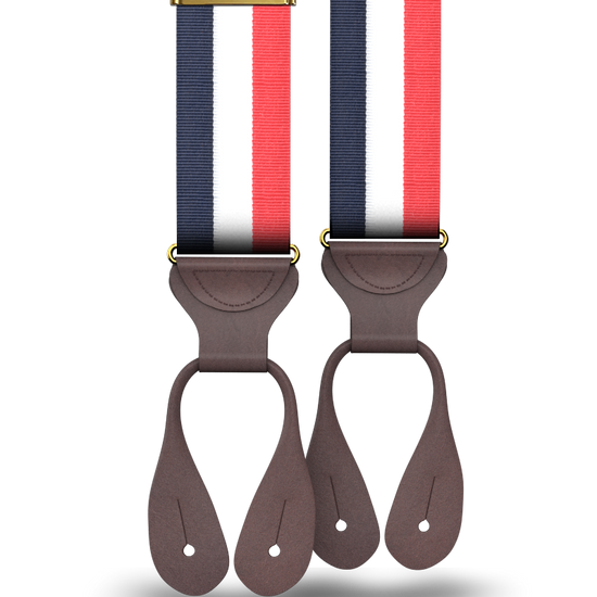 Trinity Stripe Suspenders - KK & Jay Supply Co.