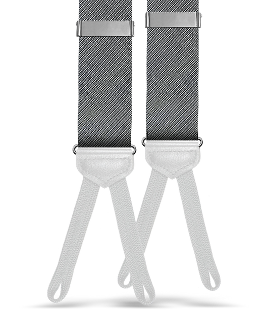 Truman Cotton Mini Houndstooth Suspenders