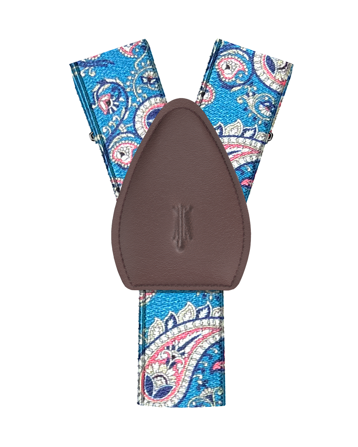 Van Cortlandt Aqua Paisley Shirttail Garters - KK & Jay Supply Co.
