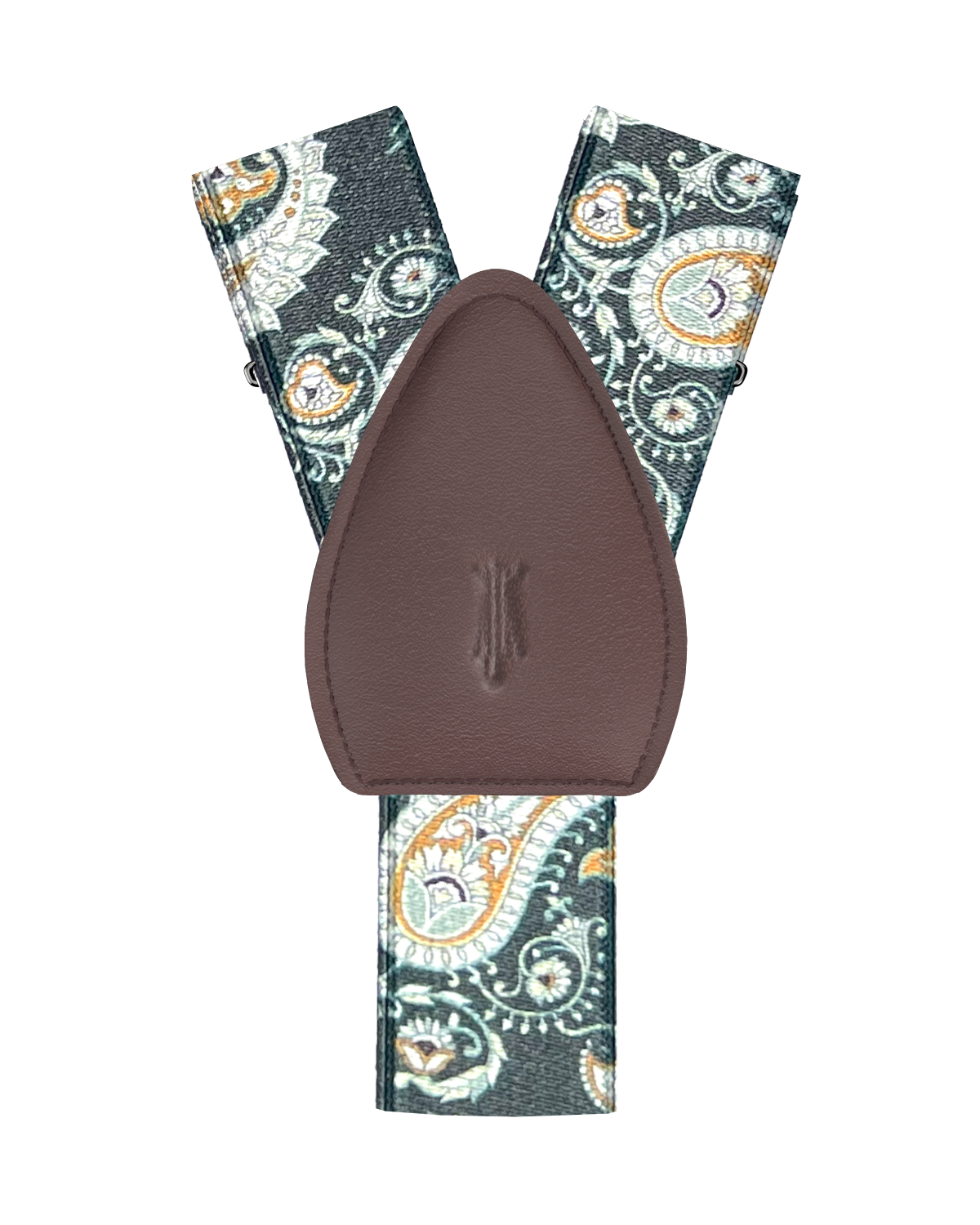 Van Cortlandt Green Paisley Shirttail Garters - KK & Jay Supply Co.