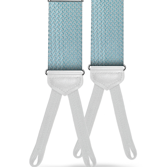Vinmont Silk Suspenders - Aqua - KK & Jay Supply Co.