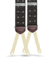 Limited Edition<br>Wadhams Paisley Spot Silk Suspenders - Brown - KK & Jay Supply Co.
