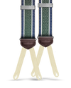 Wainwright Jacquard Suspenders - Green