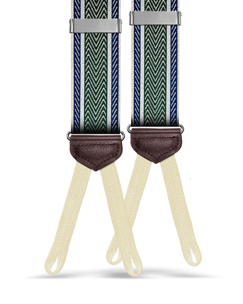 KK & Jay Supply Co. | Wainwright Jacquard Suspenders - Green