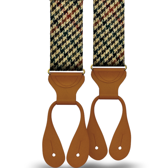 Warburton Wool Plaid Suspenders - KK & Jay Supply Co.