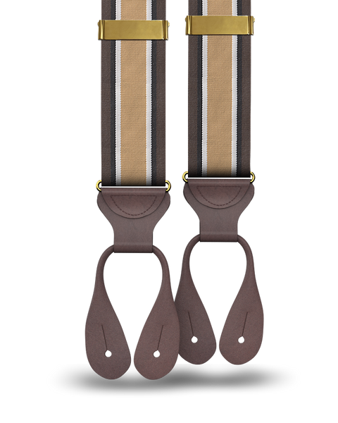KK & Jay Supply Co. | Woodmere Stripe Suspenders