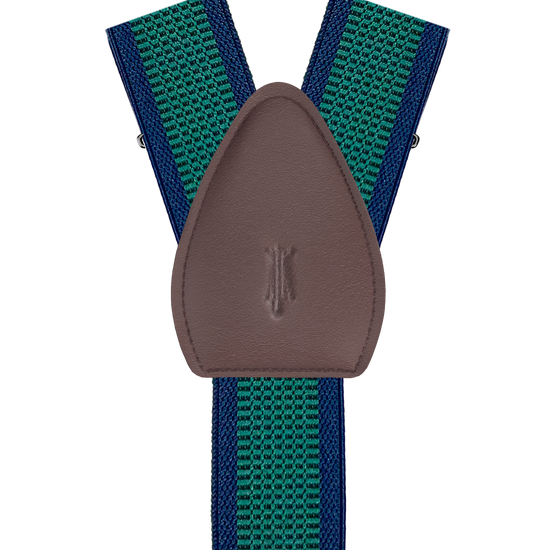 Wrigby Stripe Green Shirttail Garters - KK & Jay Supply Co.