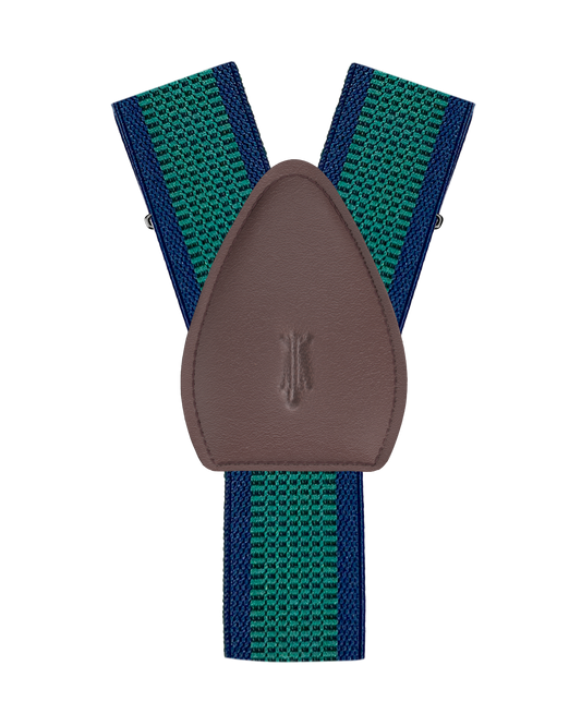 Wrigby Stripe Green Shirttail Garters - KK & Jay Supply Co.
