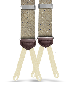 Yates Khaki Silk Suspenders