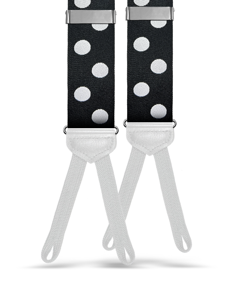 Zerega Dot Suspenders - Black - KK & Jay Supply Co.