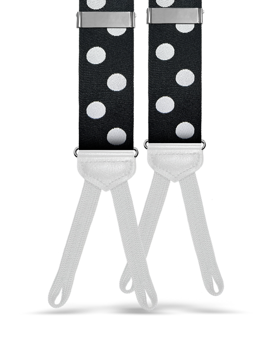 Zerega Dot Suspenders - Black - KK & Jay Supply Co.