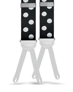 Zerega Dot Suspenders - Black