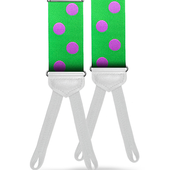 Zerega Dot Suspenders - Lime Green - KK & Jay Supply Co.
