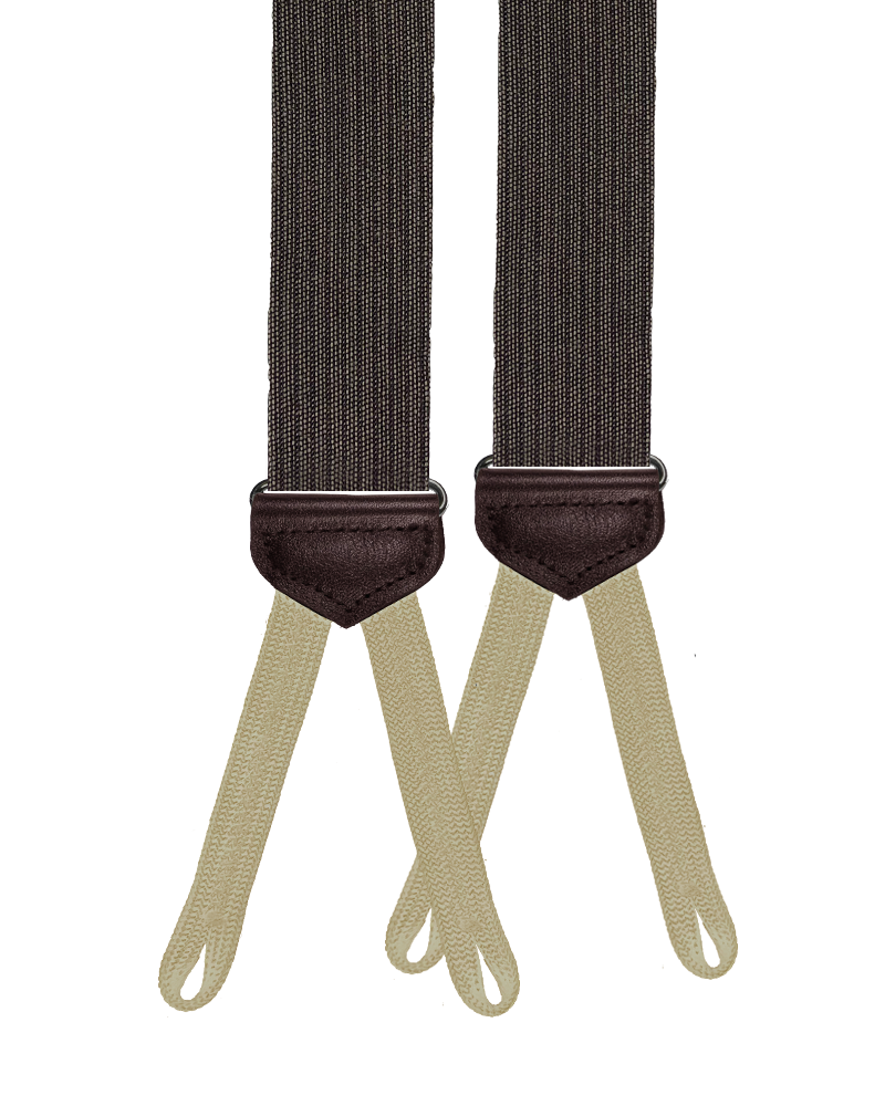 Limited Edition<br>Bingham Brown Wool Suspenders - KK & Jay Supply Co.