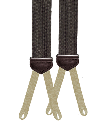 Limited Edition<br>Bingham Brown Wool Suspenders - KK & Jay Supply Co.