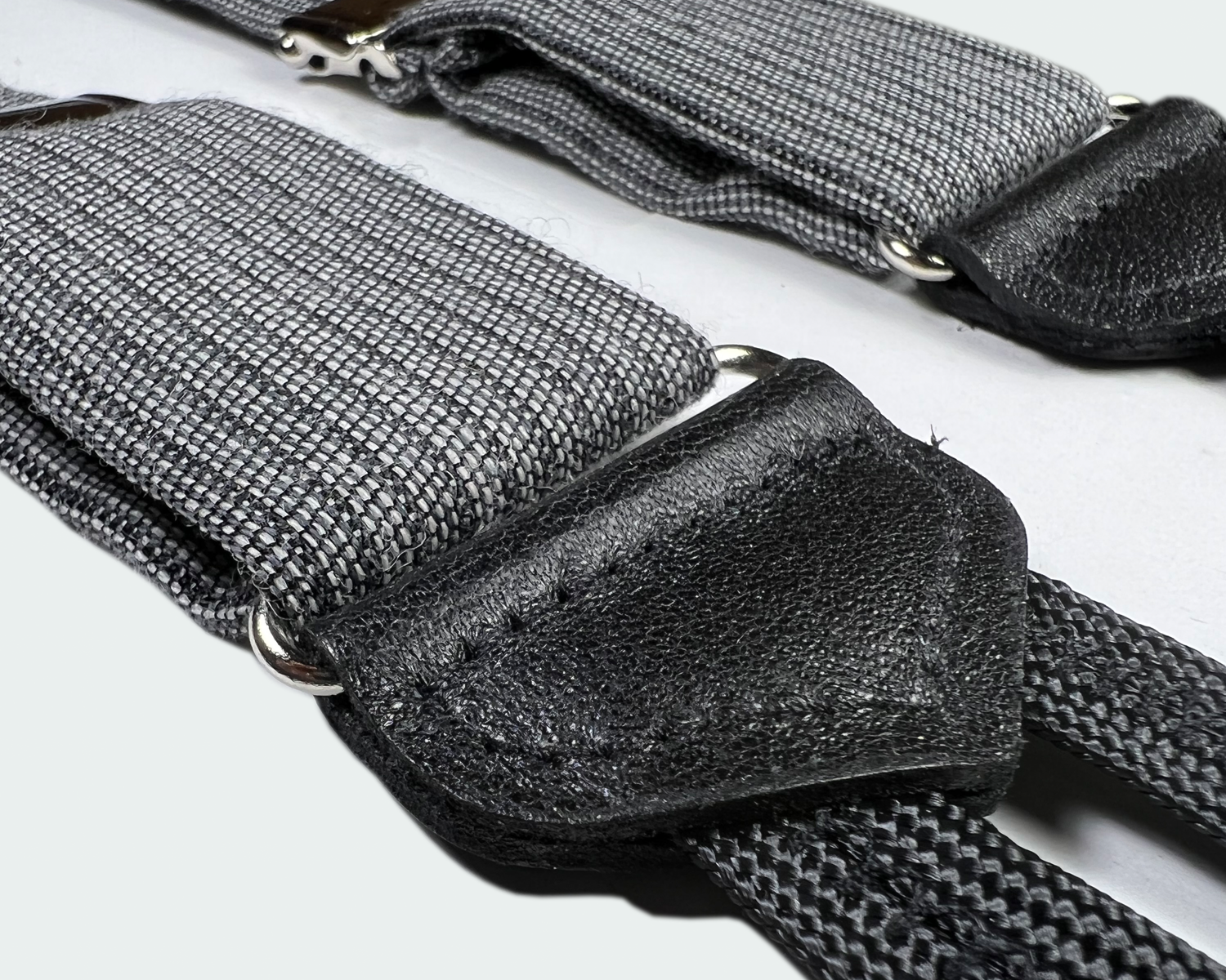 Limited Edition<br>Bingham Grey Wool Suspenders - KK & Jay Supply Co.