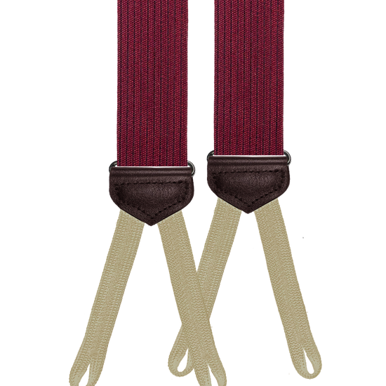 Limited Edition<br>Bingham Red Wool Suspenders - KK & Jay Supply Co.