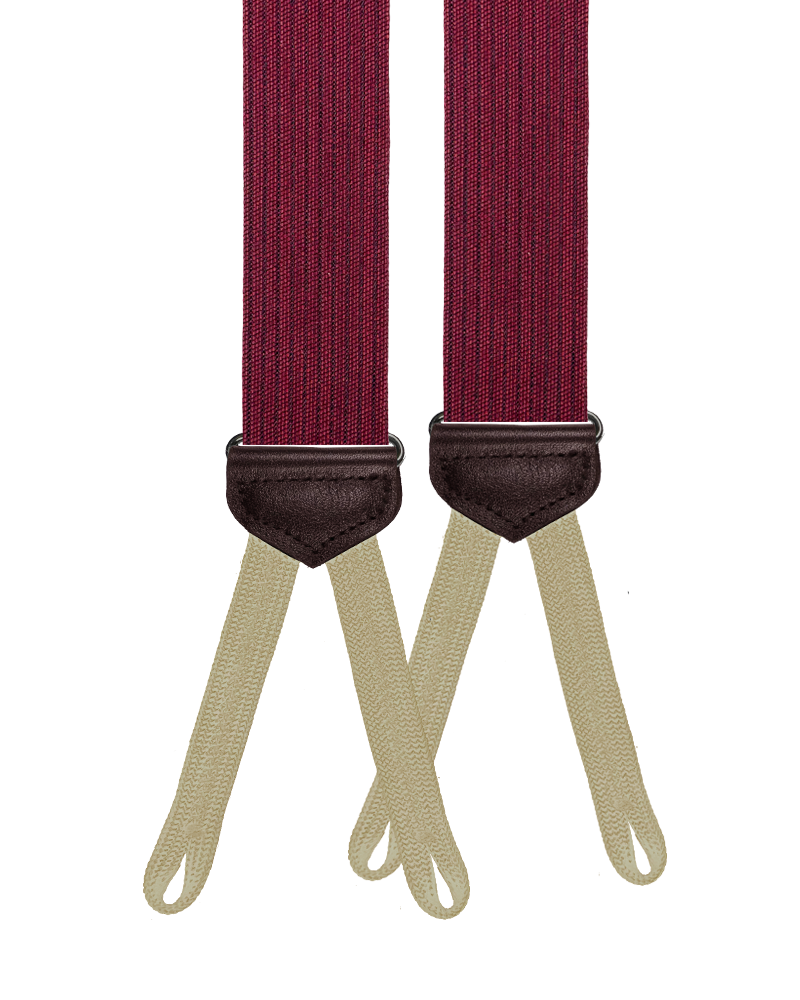 Limited Edition<br>Bingham Red Wool Suspenders - KK & Jay Supply Co.