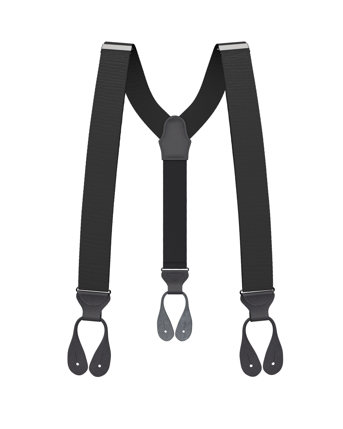Black Grosgrain Suspenders - KK & Jay Supply Co.