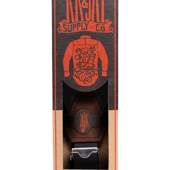 Solid Black Shirttail Garters - KK & Jay Supply Co.