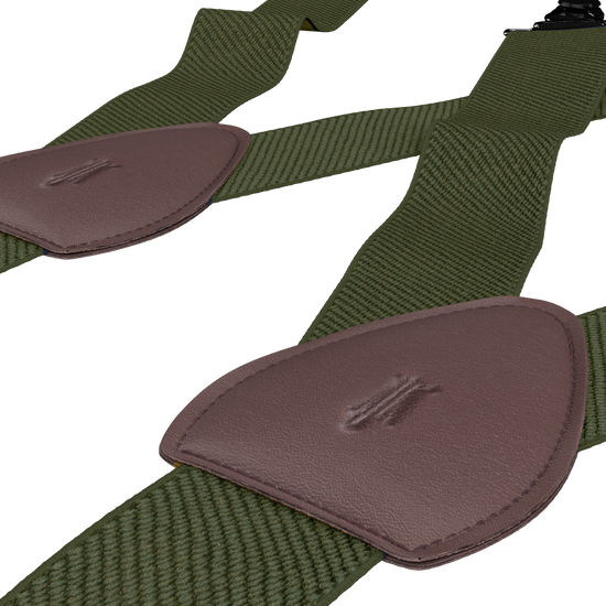 Solid Olive Drab Shirttail Garters - KK & Jay Supply Co.