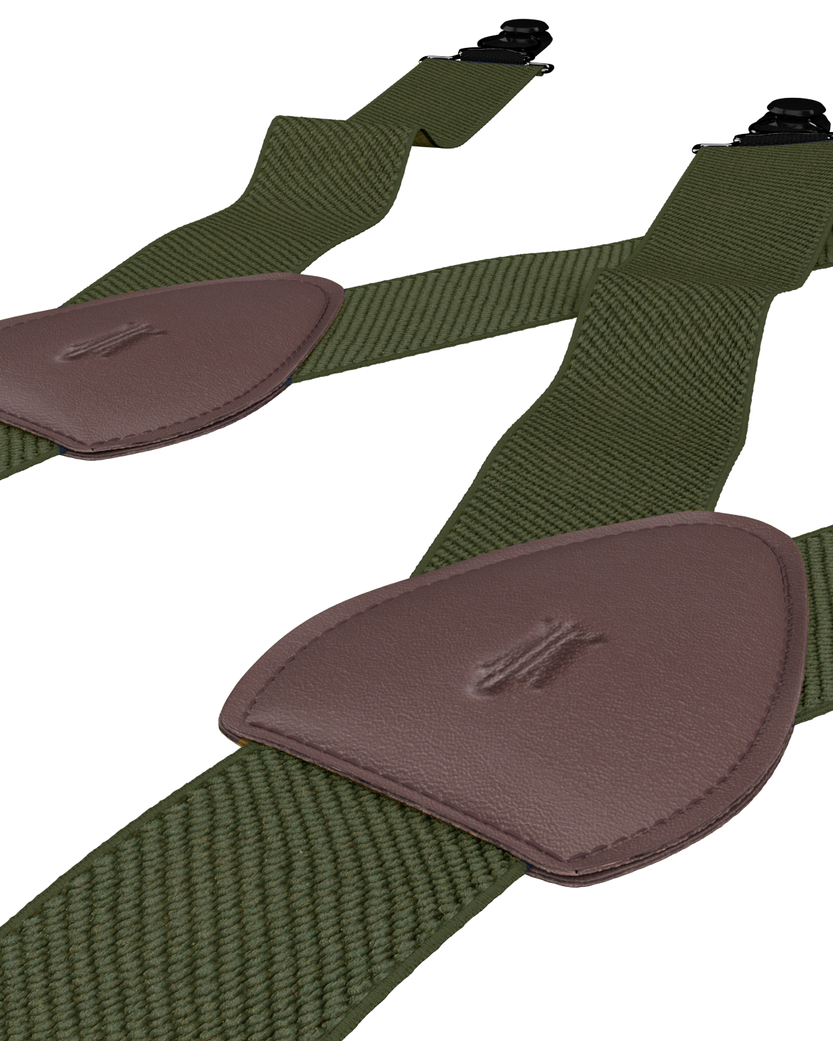 Solid Olive Drab Shirttail Garters - KK & Jay Supply Co.