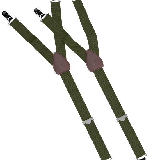 Solid Olive Drab Shirttail Garters - KK & Jay Supply Co.