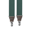 Forest Grosgrain Clip-on Suspenders - KK & Jay Supply Co.