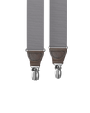 Grey Grosgrain Clip-on Suspenders - KK & Jay Supply Co.