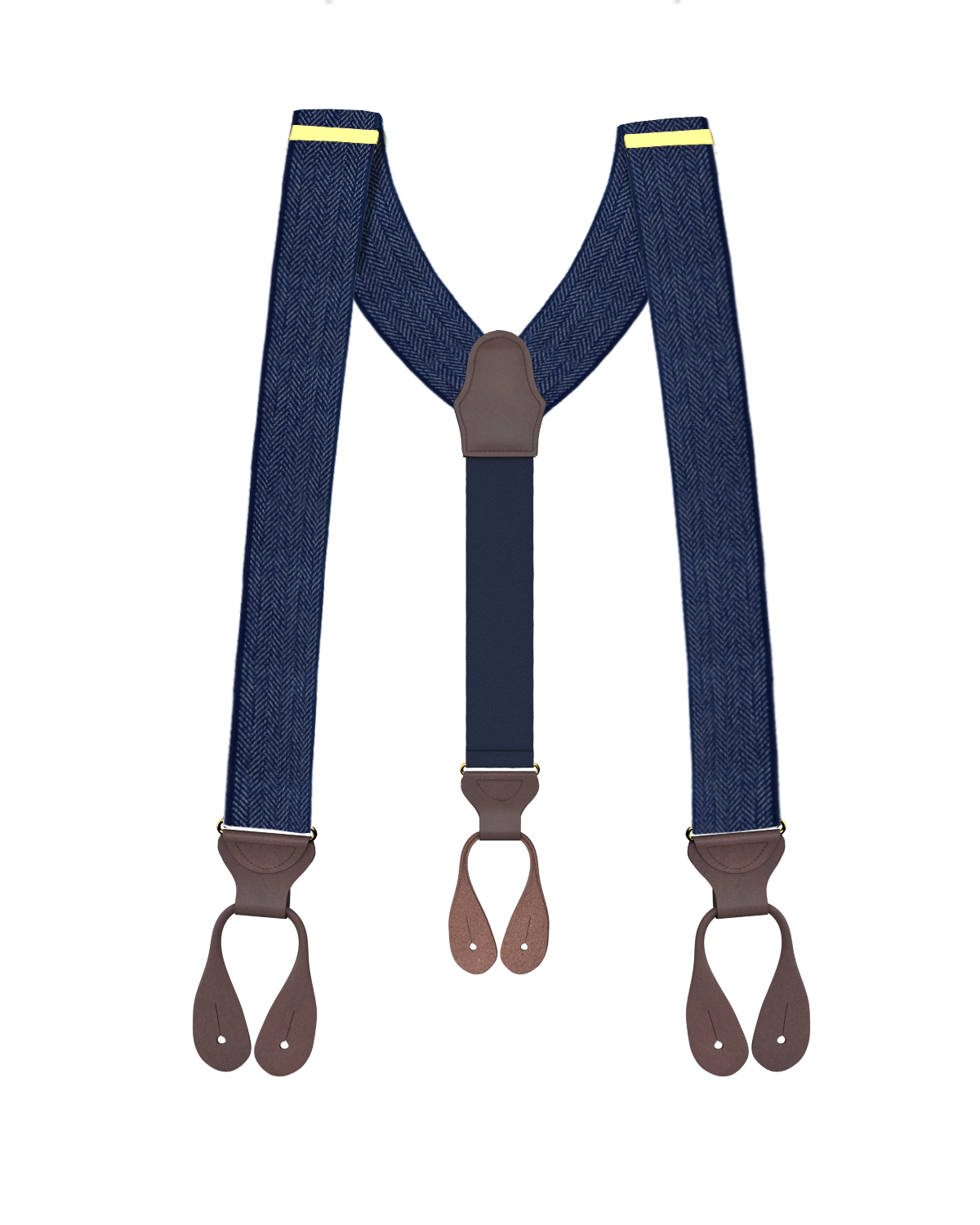 *New Limited Edition<br>Herringbone Navy Suspenders - KK & Jay Supply Co.