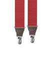 Jackson Dot Red Clip-on Suspenders - KK & Jay Supply Co.