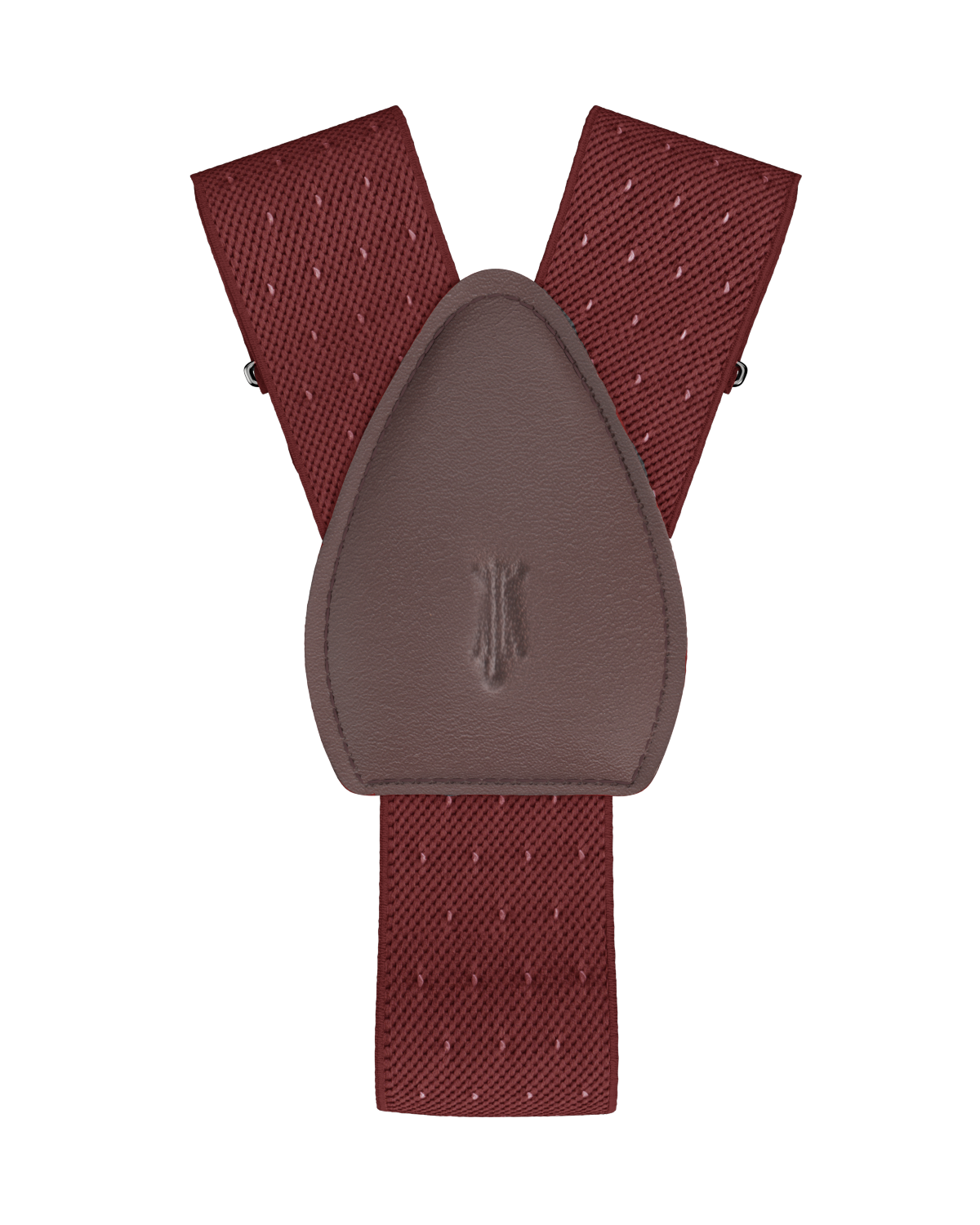 Jackson Dot Maroon White Shirttail Garters - KK & Jay Supply Co.