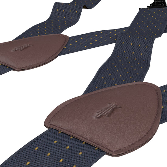 Jackson Dot Navy/Yellow - KK & Jay Supply Co.