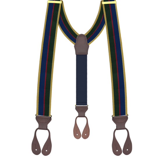 Crotona Stripe Suspenders - KK & Jay Supply Co.
