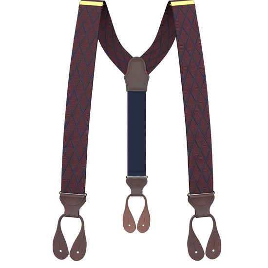 Devoe Maroon Suspenders - KK & Jay Supply Co.