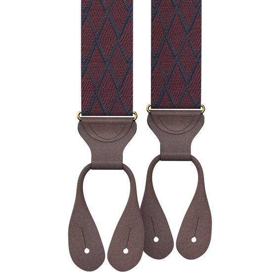 Devoe Maroon Suspenders - KK & Jay Supply Co.