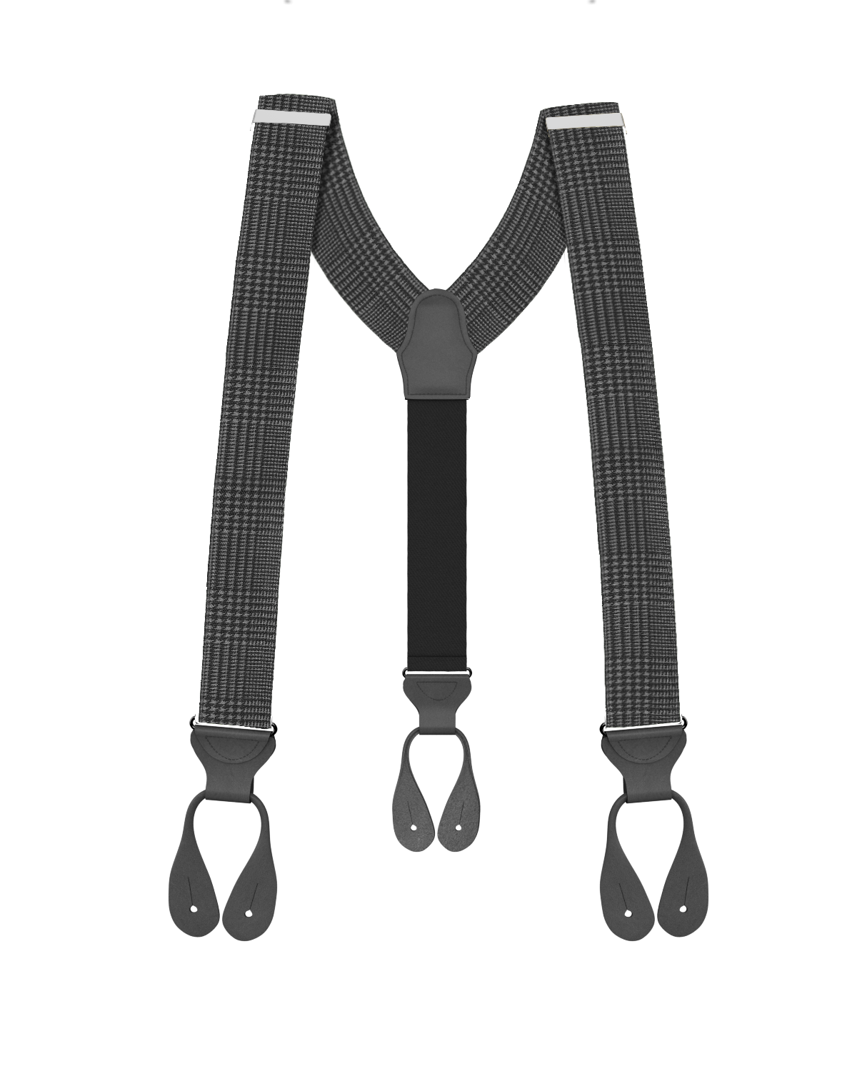 Pre-Order: Limited Edition<br>Glen Check Black Suspenders - KK & Jay Supply Co.