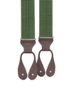 Pre-Order: Limited Edition<br>Glen Check Green Suspenders - KK & Jay Supply Co.