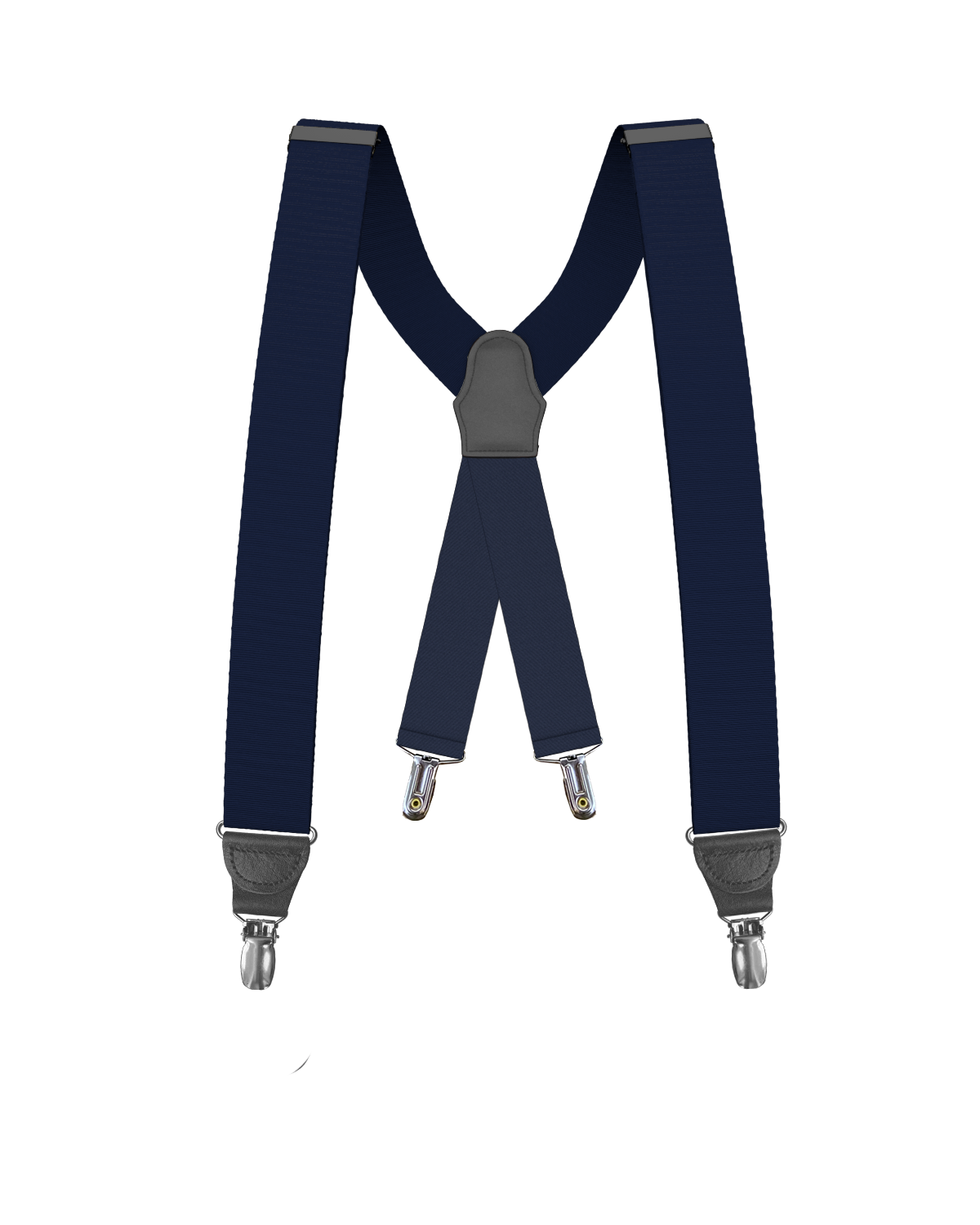 Navy Grosgrain Clip-on Suspenders - KK & Jay Supply Co.
