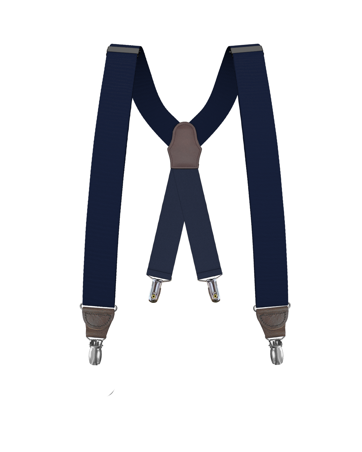 Navy Grosgrain Clip-on Suspenders - KK & Jay Supply Co.