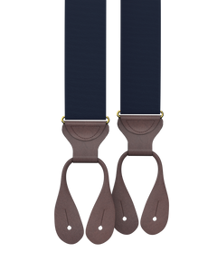 Navy Grosgrain Suspenders - KK & Jay Supply Co.