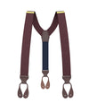 Jackson Dot Maroon Suspenders - KK & Jay Supply Co.