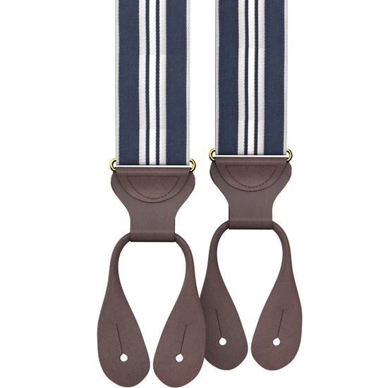 Naval Stripe Suspenders - KK & Jay Supply Co.