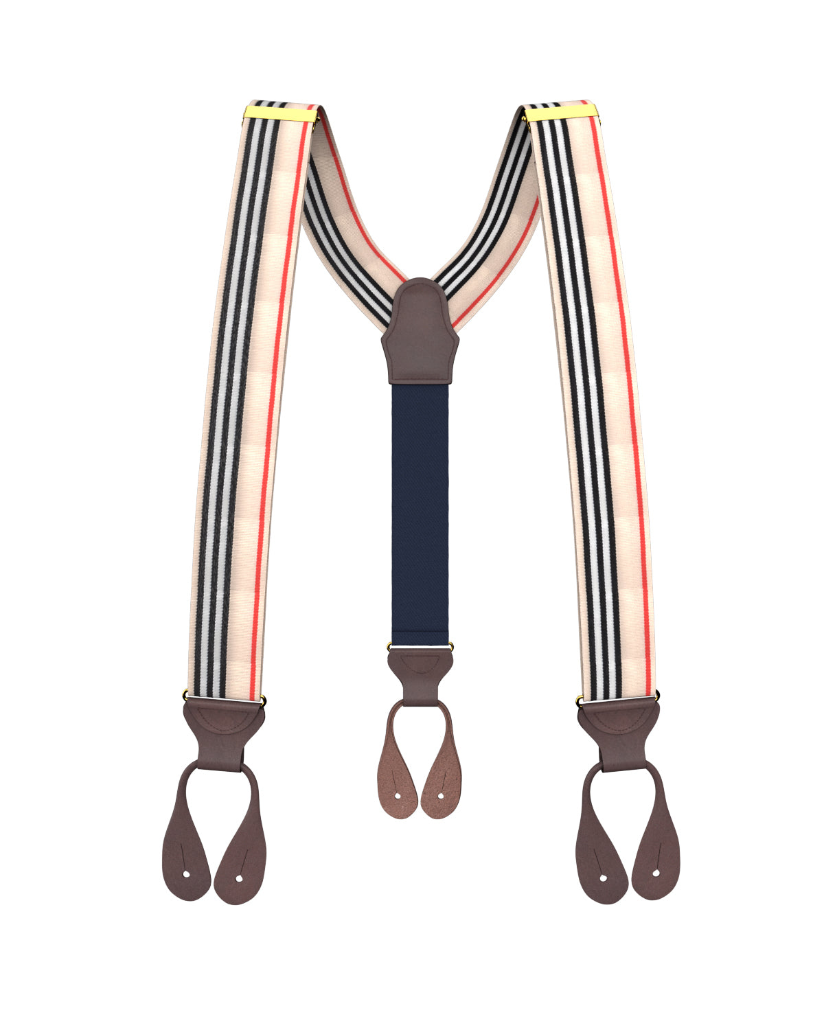 Riverdale Stripe Suspenders - KK & Jay Supply Co.