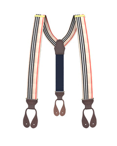 Riverdale Stripe Suspenders - KK & Jay Supply Co.