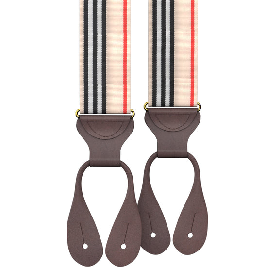 Riverdale Stripe Suspenders - KK & Jay Supply Co.