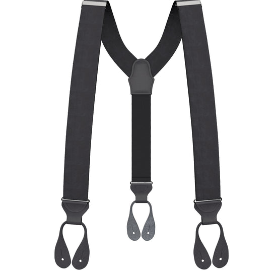 Black Silk Suspenders - KK & Jay Supply Co.