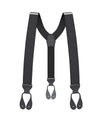 Black Silk Suspenders - KK & Jay Supply Co.